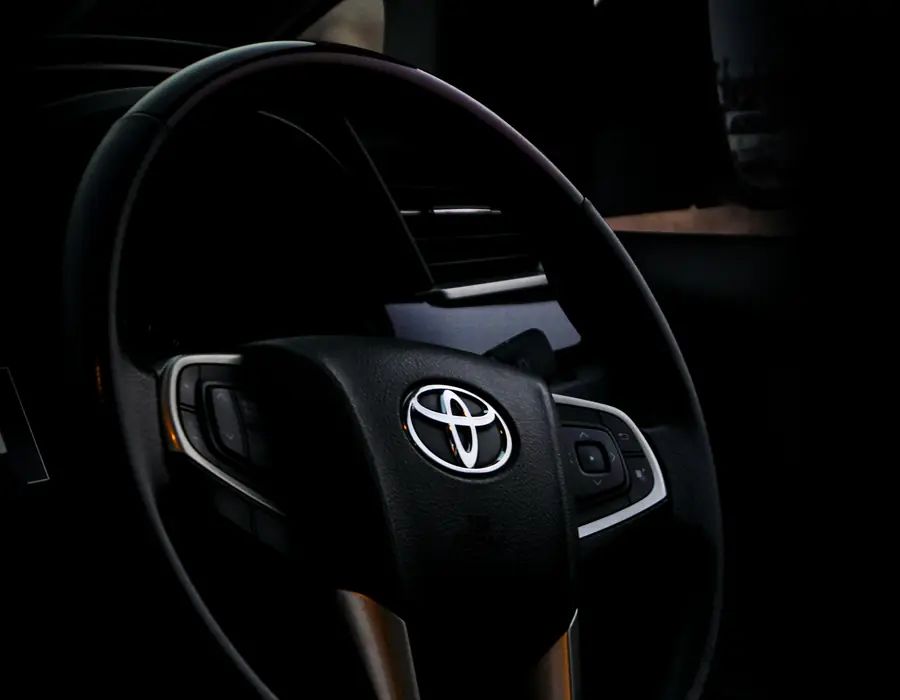 Toyota cabin interior kept clean for passengers